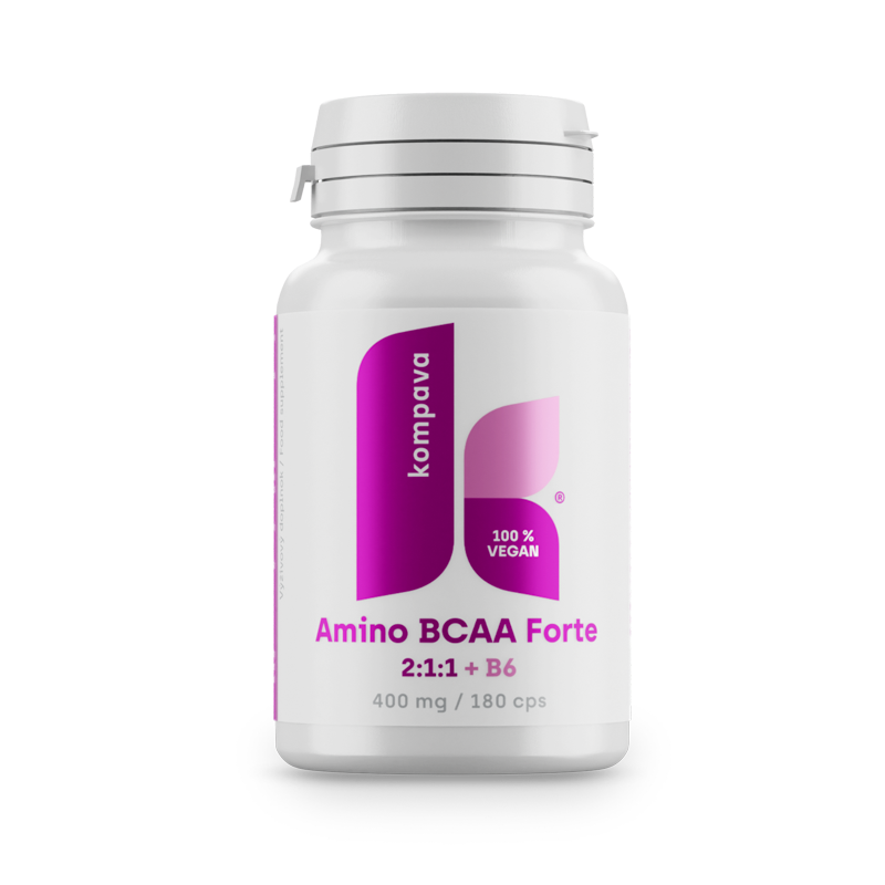 Kompava Amino BCAA Forte 2:1:1, 400 mg/200 kps